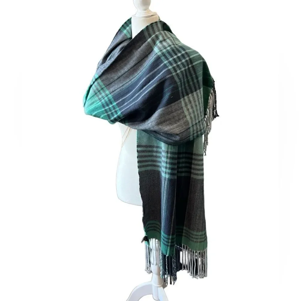 Banana republic factory men’s scarf green plaid Men’s one size